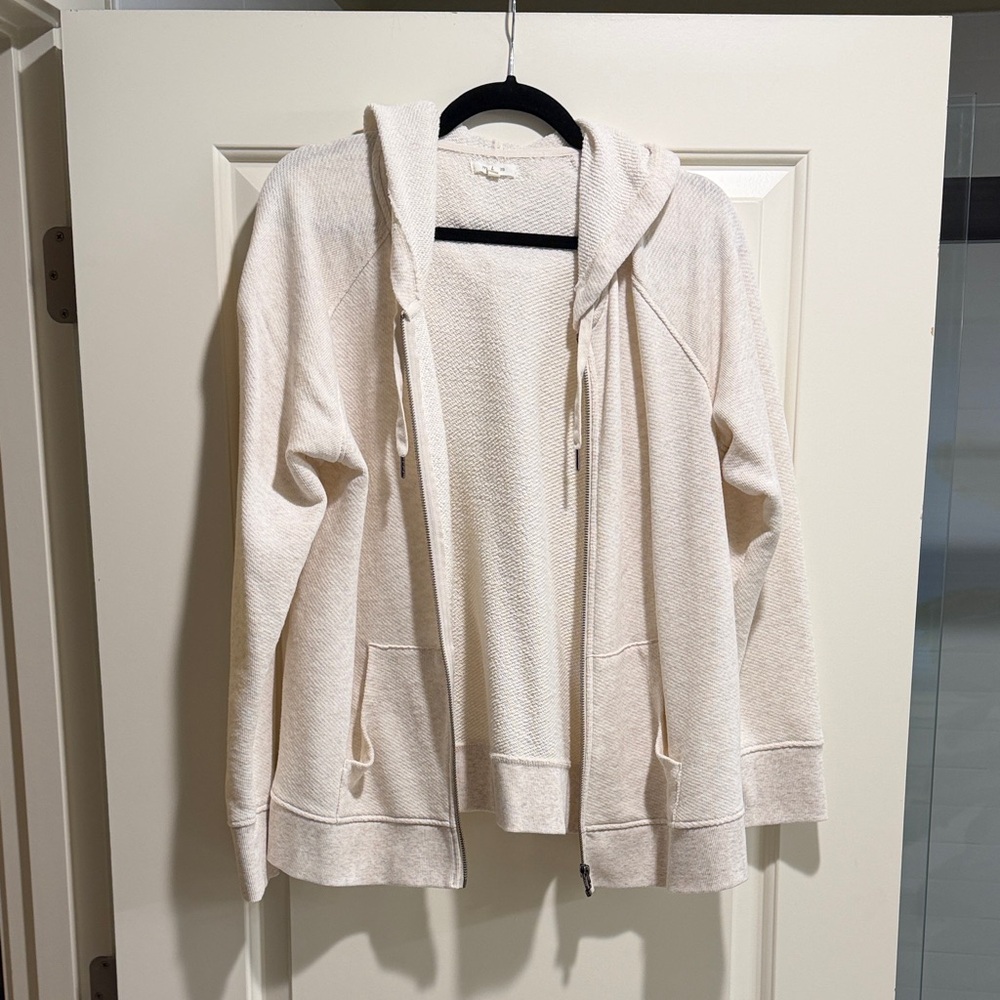 Maurices Off-White Hooded Sweatshirt